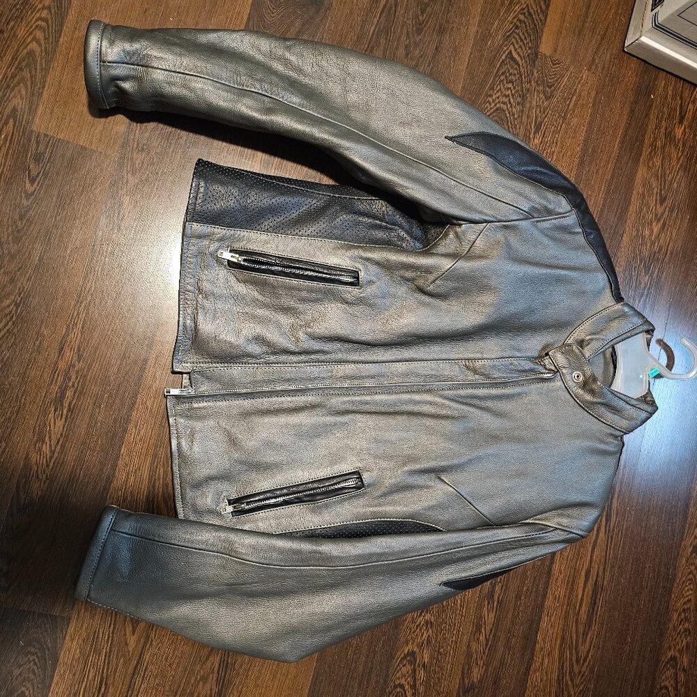 Womens Unik Leather Motorcycle Jacket
